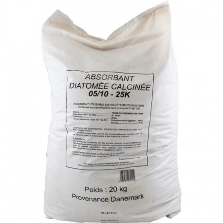 ABSORBANT TERRE DE DIATOMEE - Sac de 20KG/40L